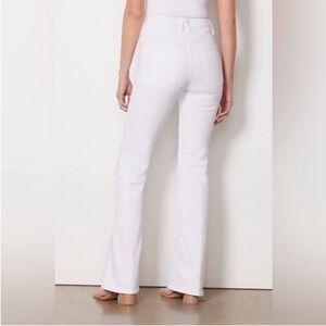 NWT Good American Flare Leg High Waist Jean in White